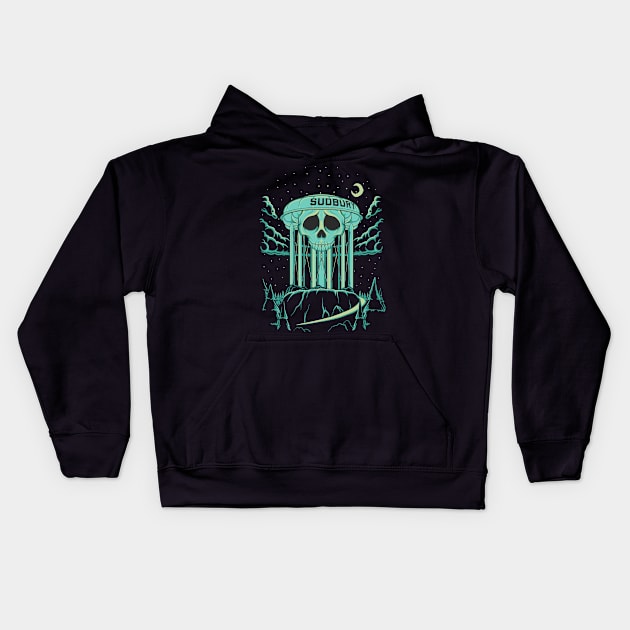 Sudbury Water Tower Kids Hoodie by JCoulterArtist